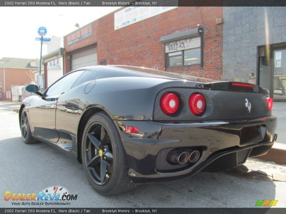 2002 Ferrari 360 Modena F1 Nero (Black) / Tan Photo #10