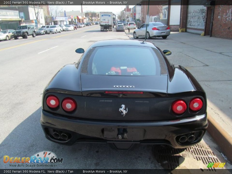 2002 Ferrari 360 Modena F1 Nero (Black) / Tan Photo #17