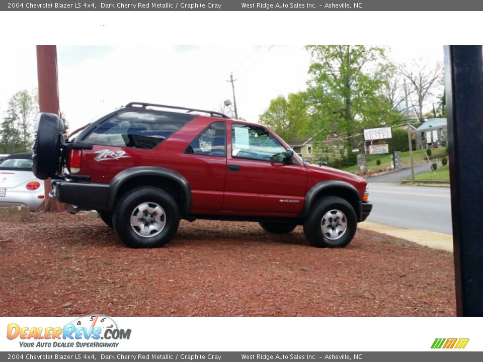 2004 Chevrolet Blazer LS 4x4 Dark Cherry Red Metallic / Graphite Gray Photo #6
