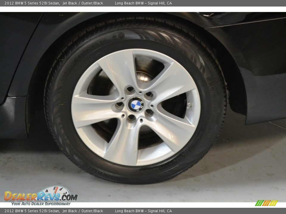 2012 BMW 5 Series 528i Sedan Jet Black / Oyster/Black Photo #8
