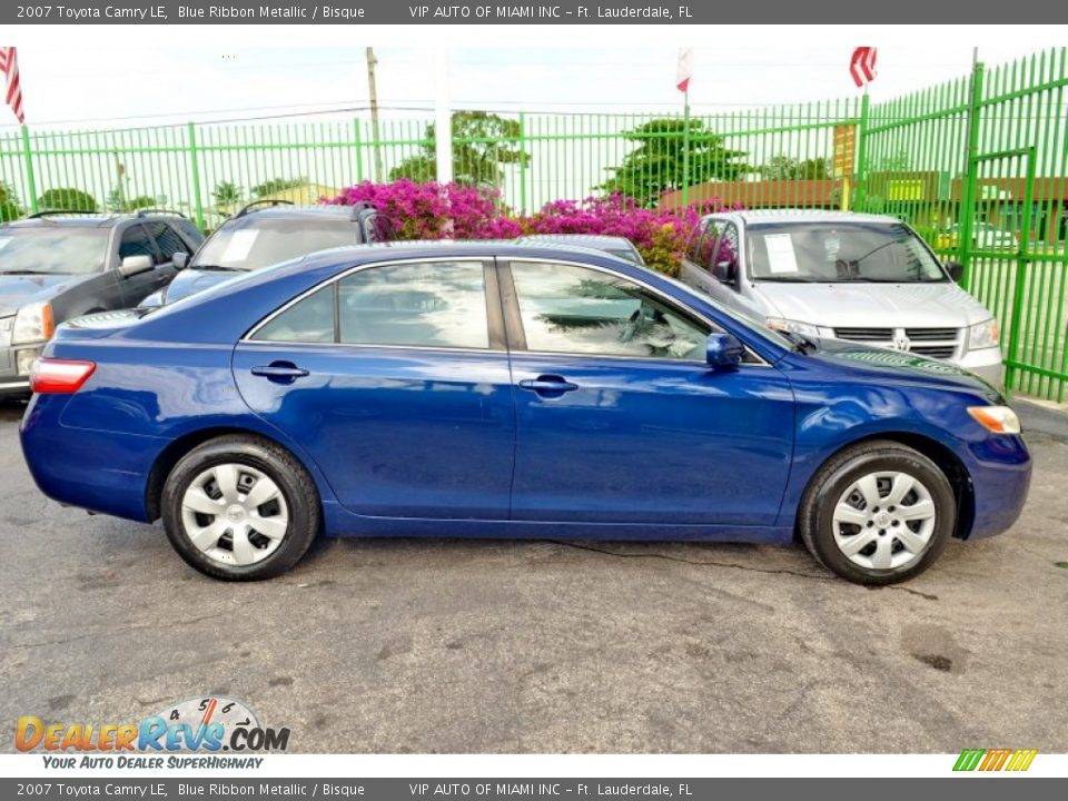 2007 Toyota Camry LE Blue Ribbon Metallic / Bisque Photo #7