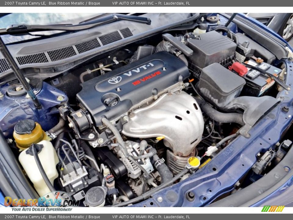 2007 Toyota Camry LE 2.4L DOHC 16V VVT-i 4 Cylinder Engine Photo #26