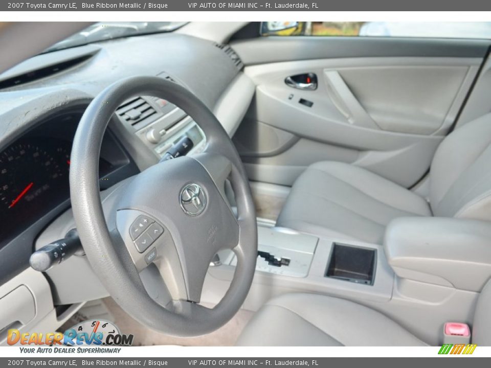 2007 Toyota Camry LE Blue Ribbon Metallic / Bisque Photo #32