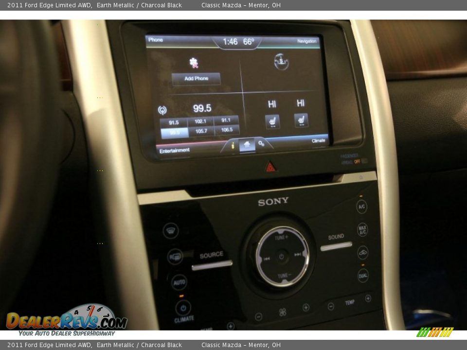 2011 Ford Edge Limited AWD Earth Metallic / Charcoal Black Photo #8
