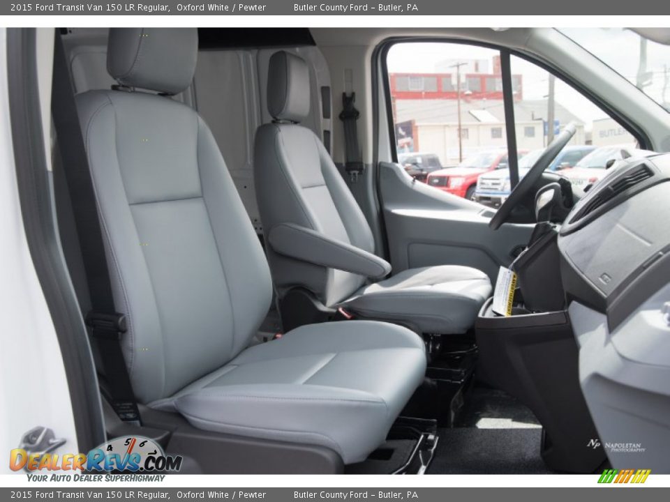 2015 Ford Transit Van 150 LR Regular Oxford White / Pewter Photo #7