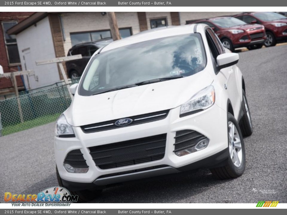 2015 Ford Escape SE 4WD Oxford White / Charcoal Black Photo #2