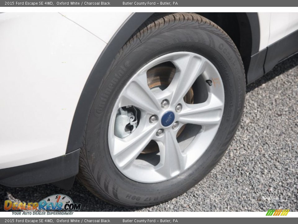 2015 Ford Escape SE 4WD Oxford White / Charcoal Black Photo #3