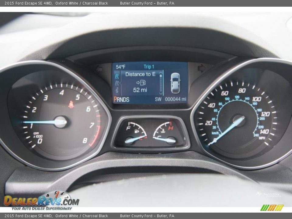 2015 Ford Escape SE 4WD Oxford White / Charcoal Black Photo #8