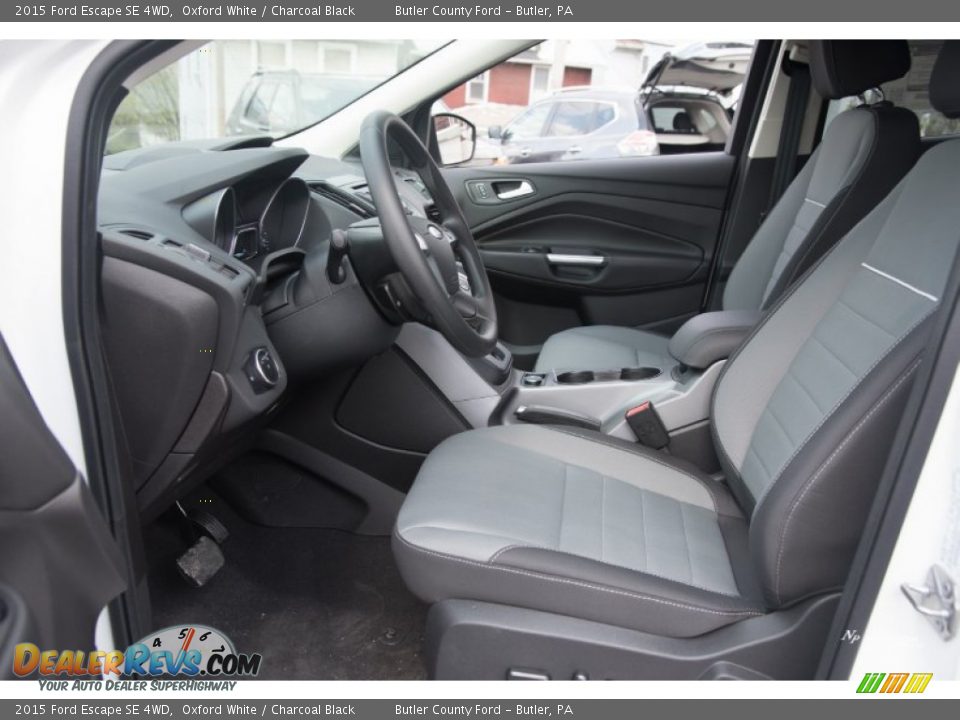 2015 Ford Escape SE 4WD Oxford White / Charcoal Black Photo #9