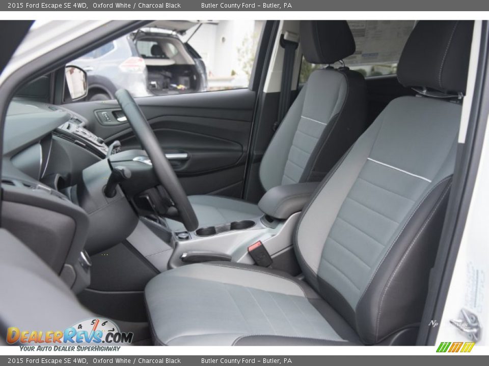 2015 Ford Escape SE 4WD Oxford White / Charcoal Black Photo #10