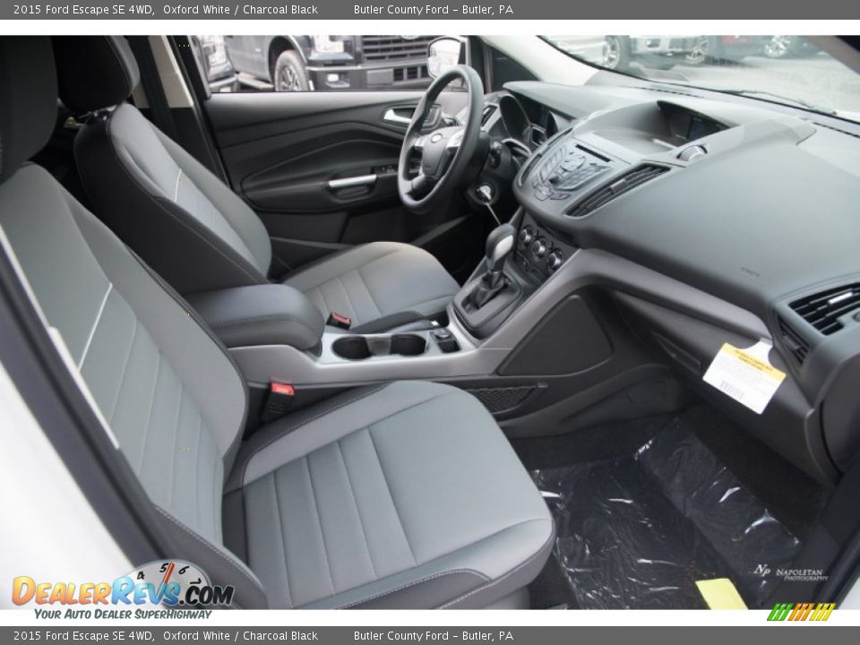 2015 Ford Escape SE 4WD Oxford White / Charcoal Black Photo #15