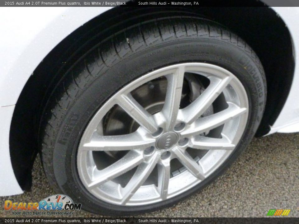 2015 Audi A4 2.0T Premium Plus quattro Ibis White / Beige/Black Photo #8