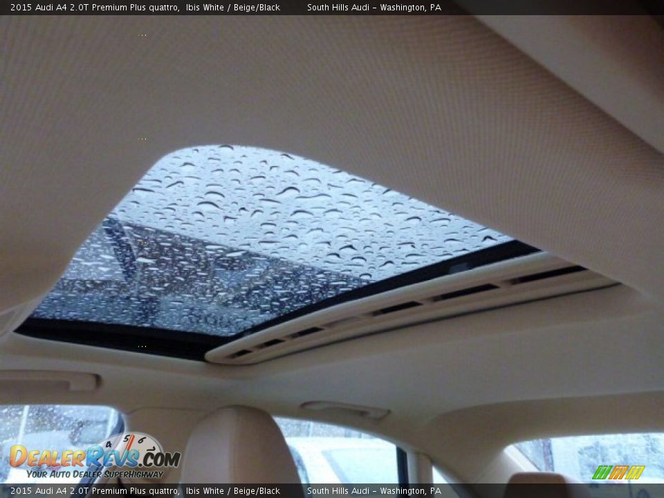 2015 Audi A4 2.0T Premium Plus quattro Ibis White / Beige/Black Photo #15