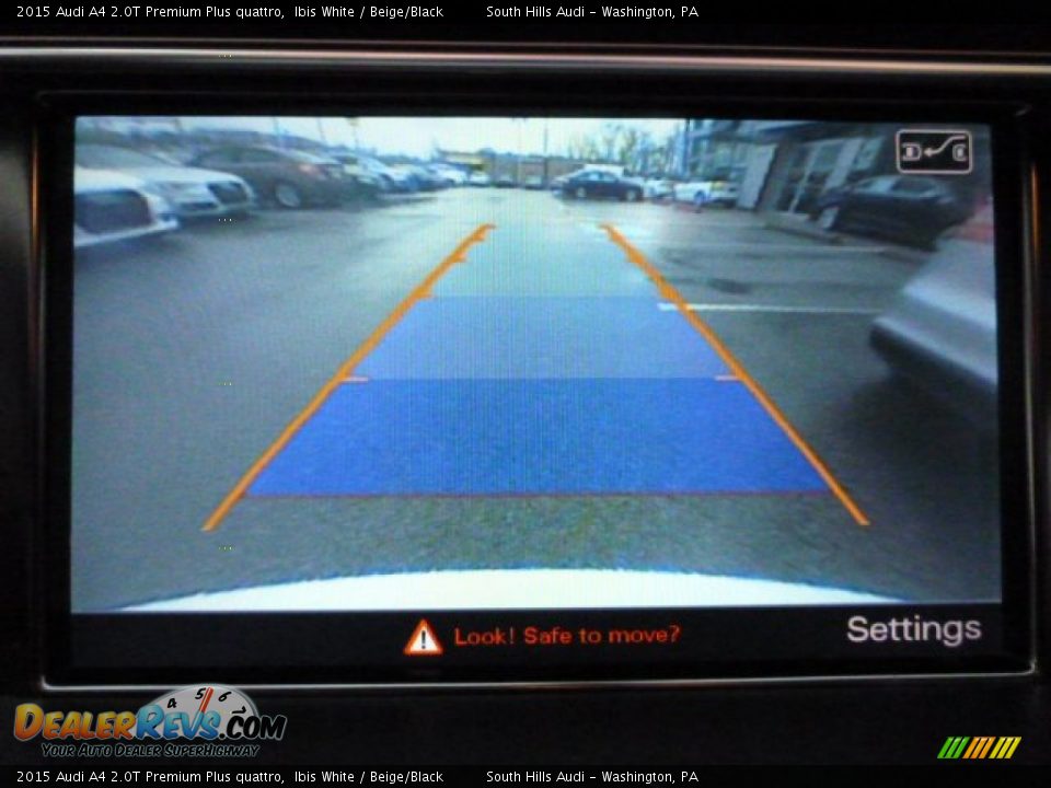 2015 Audi A4 2.0T Premium Plus quattro Ibis White / Beige/Black Photo #18