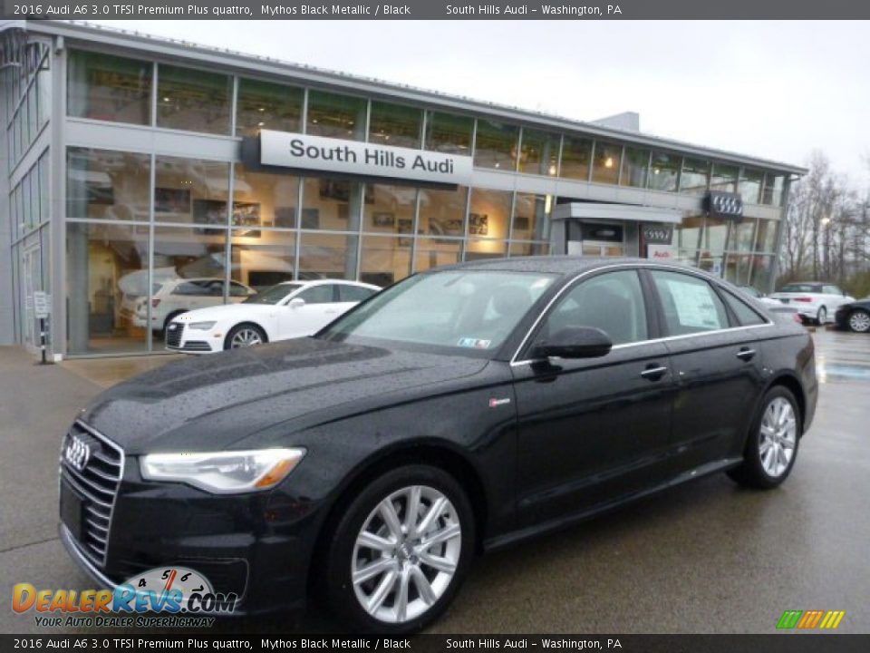 2016 Audi A6 3.0 TFSI Premium Plus quattro Mythos Black Metallic / Black Photo #1