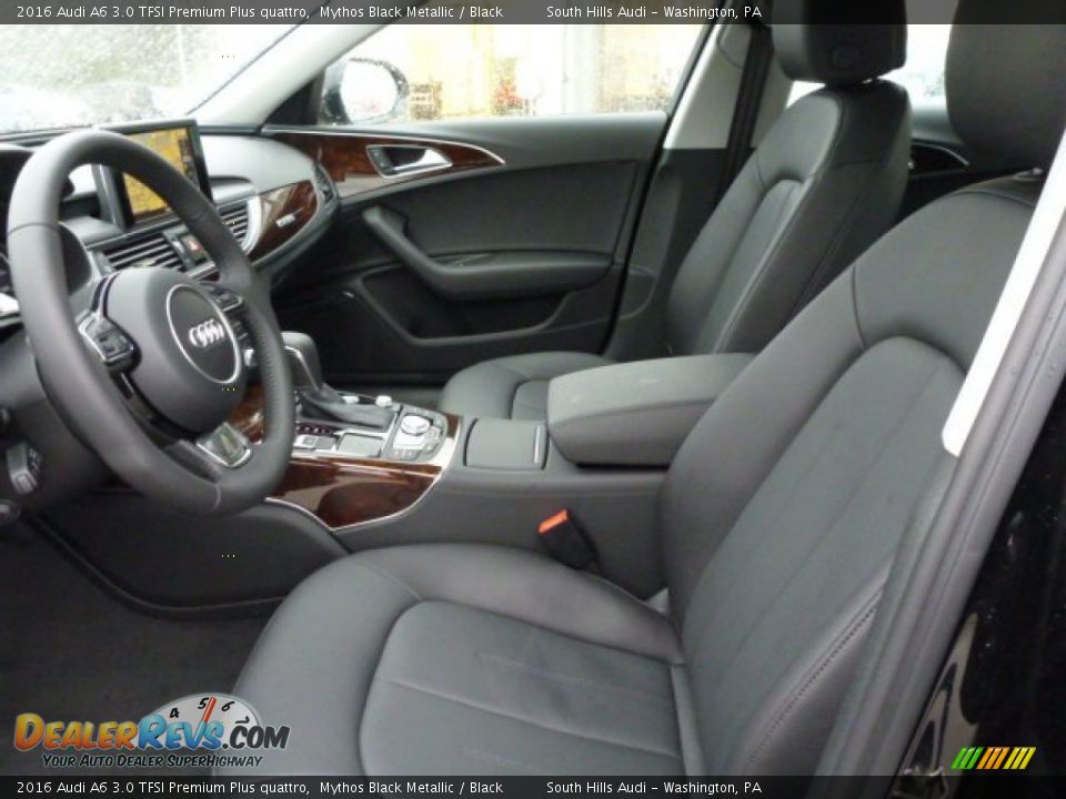 2016 Audi A6 3.0 TFSI Premium Plus quattro Mythos Black Metallic / Black Photo #8