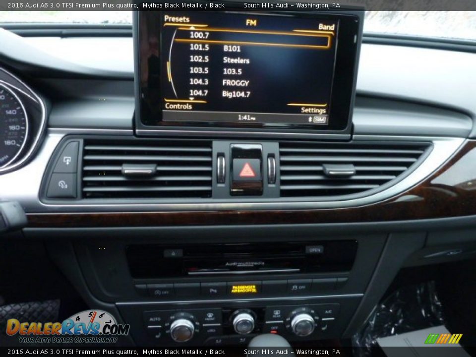 2016 Audi A6 3.0 TFSI Premium Plus quattro Mythos Black Metallic / Black Photo #15