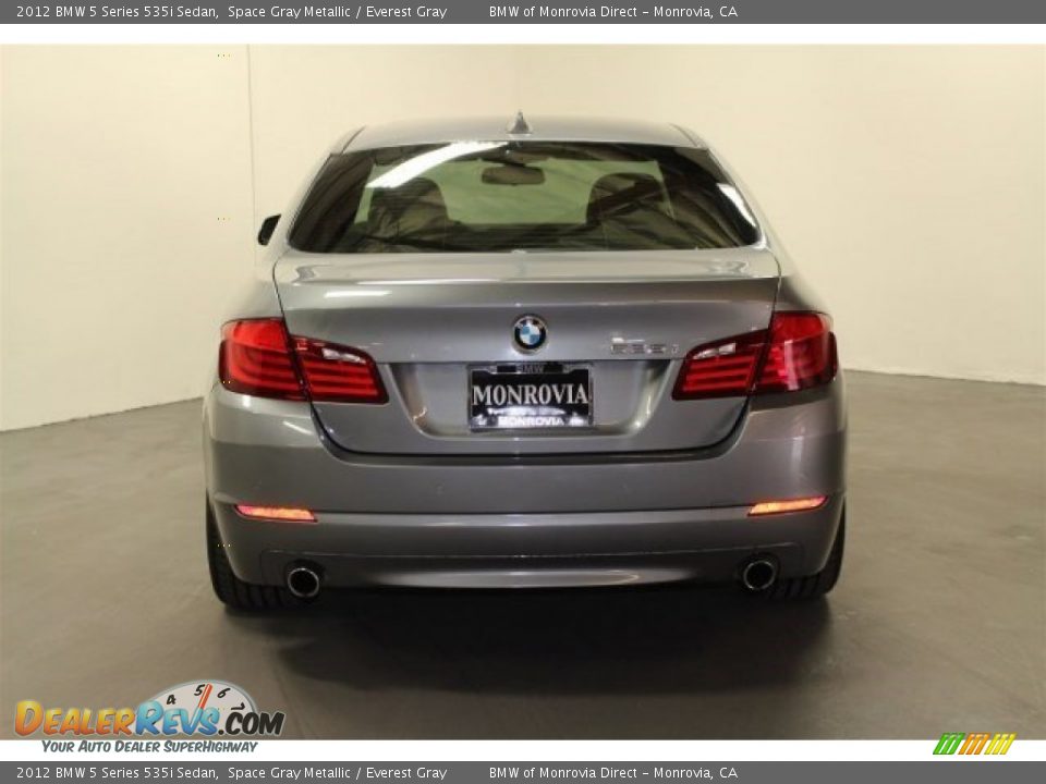 2012 BMW 5 Series 535i Sedan Space Gray Metallic / Everest Gray Photo #8