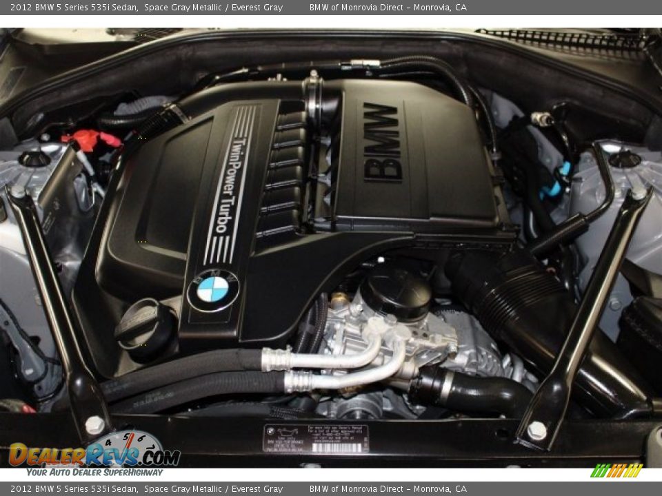 2012 BMW 5 Series 535i Sedan 3.0 Liter DI TwinPower Turbocharged DOHC 24-Valve VVT Inline 6 Cylinder Engine Photo #20