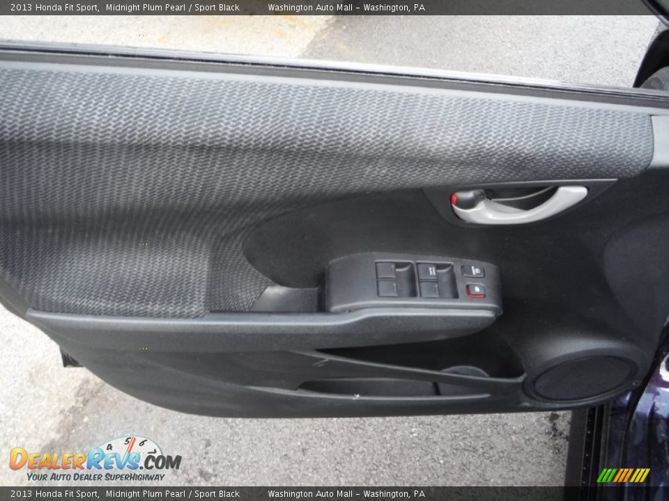 2013 Honda Fit Sport Midnight Plum Pearl / Sport Black Photo #9