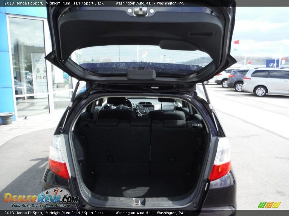 2013 Honda Fit Sport Midnight Plum Pearl / Sport Black Photo #16