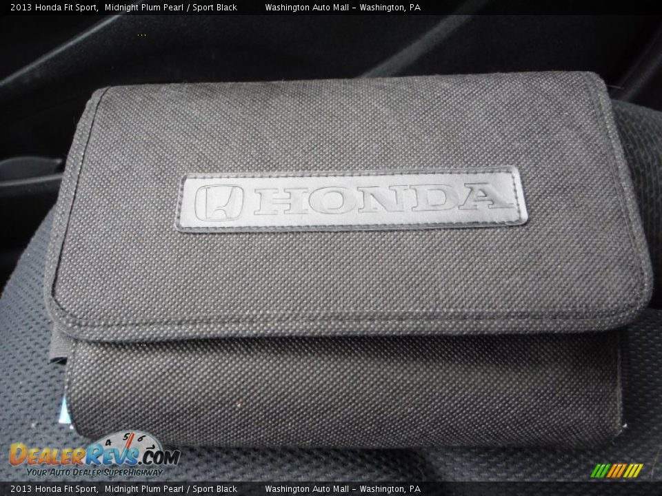 2013 Honda Fit Sport Midnight Plum Pearl / Sport Black Photo #17