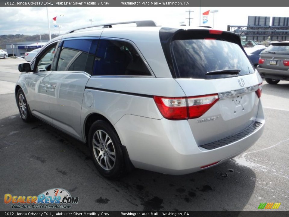 2012 Honda Odyssey EX-L Alabaster Silver Metallic / Gray Photo #8