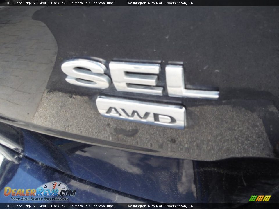2010 Ford Edge SEL AWD Dark Ink Blue Metallic / Charcoal Black Photo #8