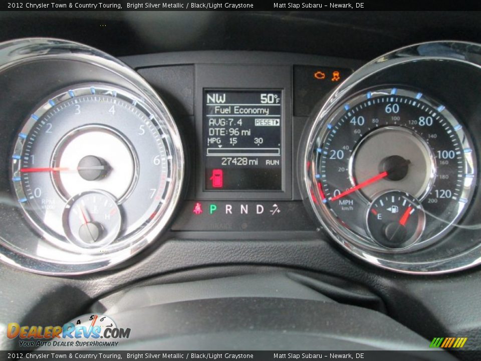 2012 Chrysler Town & Country Touring Bright Silver Metallic / Black/Light Graystone Photo #28