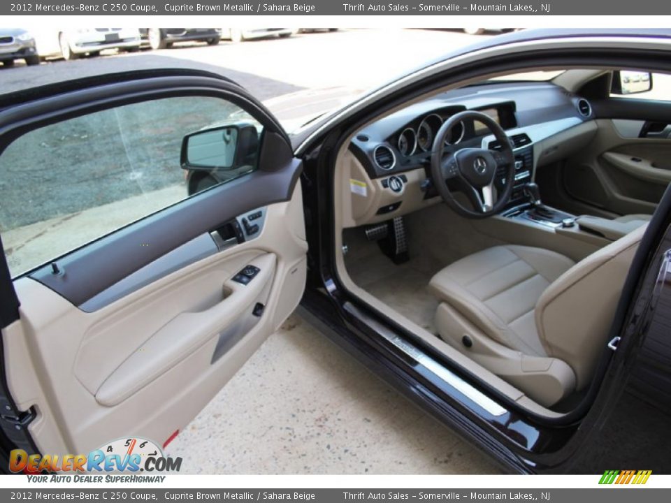 2012 Mercedes-Benz C 250 Coupe Cuprite Brown Metallic / Sahara Beige Photo #10