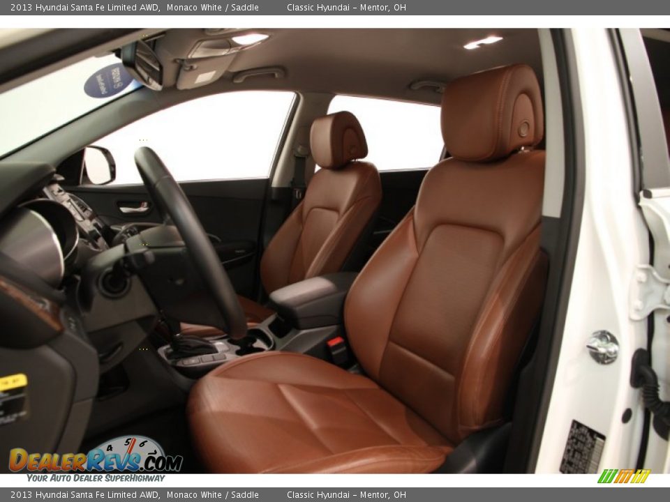 Saddle Interior - 2013 Hyundai Santa Fe Limited AWD Photo #5