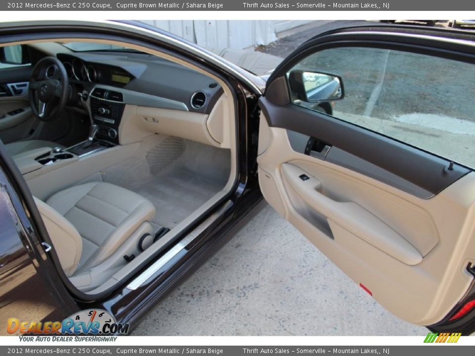 2012 Mercedes-Benz C 250 Coupe Cuprite Brown Metallic / Sahara Beige Photo #18