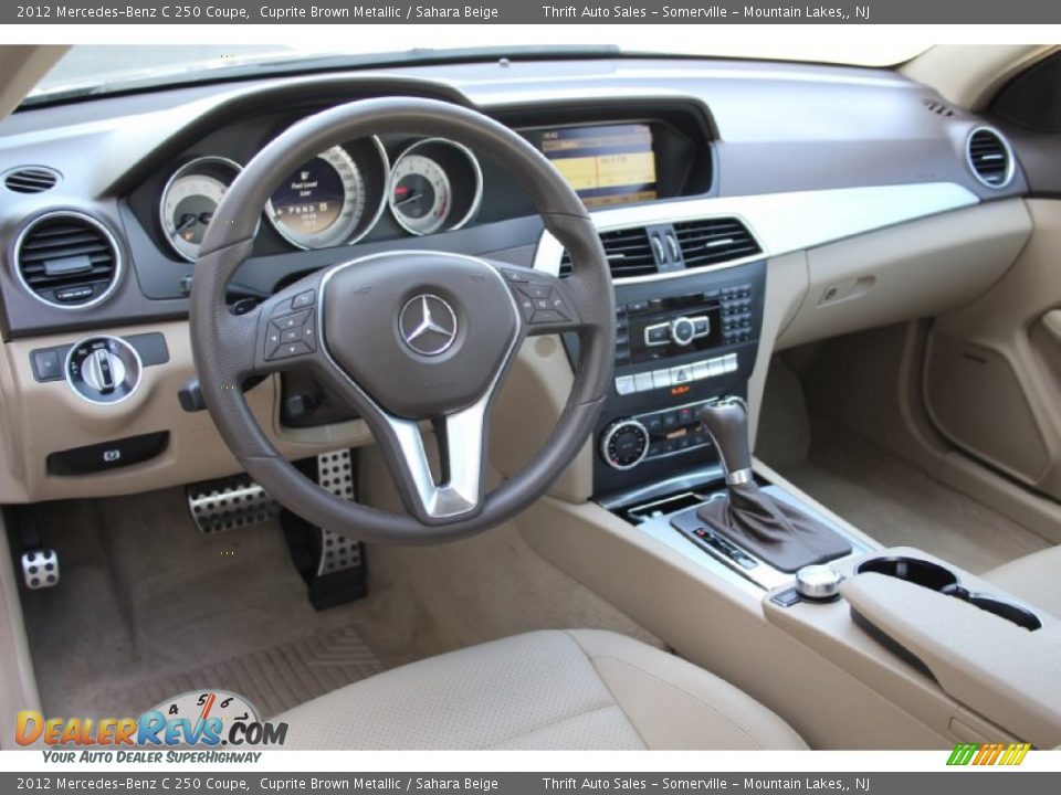 2012 Mercedes-Benz C 250 Coupe Cuprite Brown Metallic / Sahara Beige Photo #21
