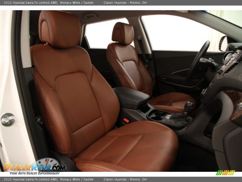Front Seat of 2013 Hyundai Santa Fe Limited AWD Photo #12