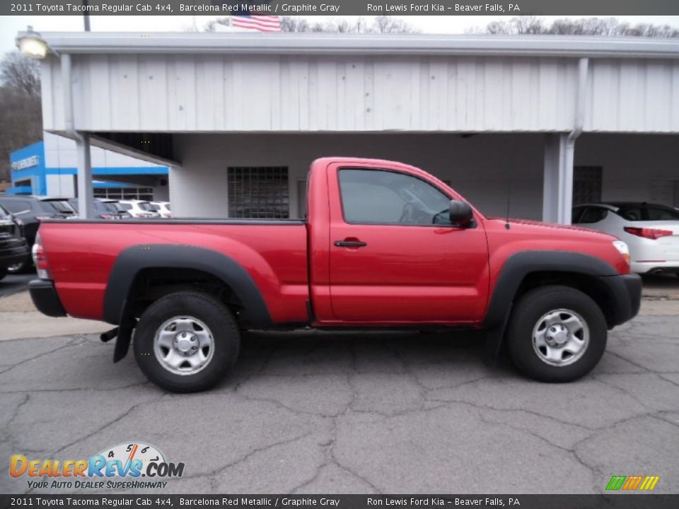 2011 Toyota Tacoma Regular Cab 4x4 Barcelona Red Metallic / Graphite Gray Photo #1