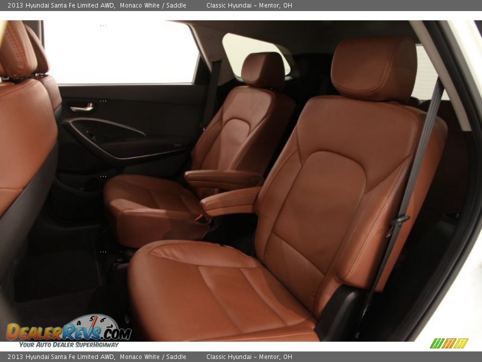 Rear Seat of 2013 Hyundai Santa Fe Limited AWD Photo #14