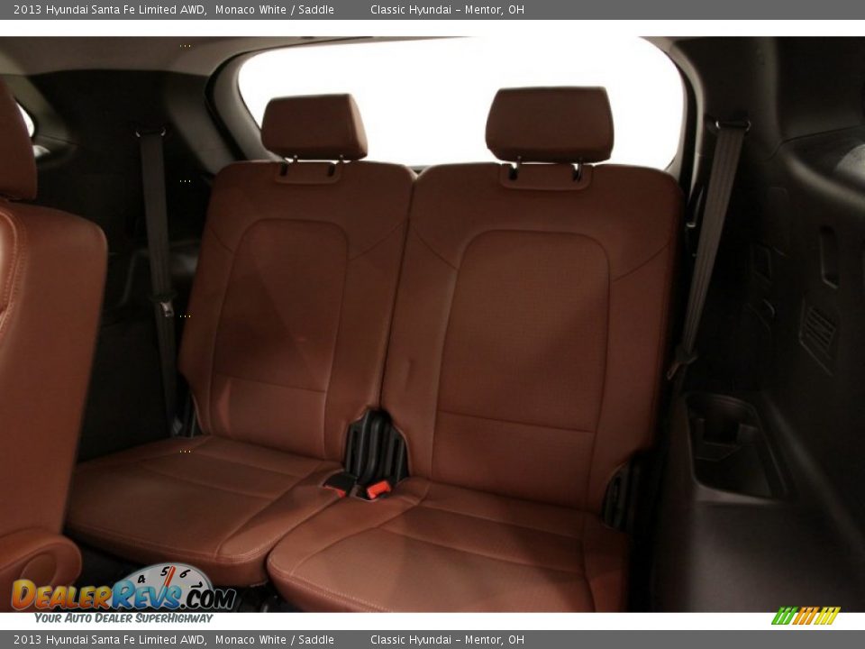 Rear Seat of 2013 Hyundai Santa Fe Limited AWD Photo #15