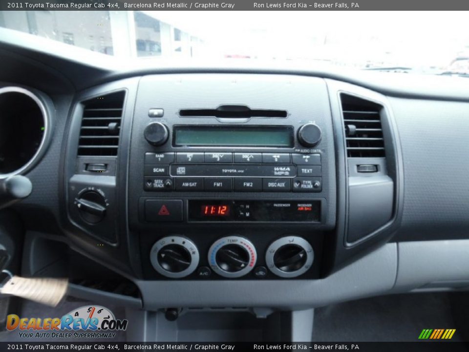 2011 Toyota Tacoma Regular Cab 4x4 Barcelona Red Metallic / Graphite Gray Photo #17