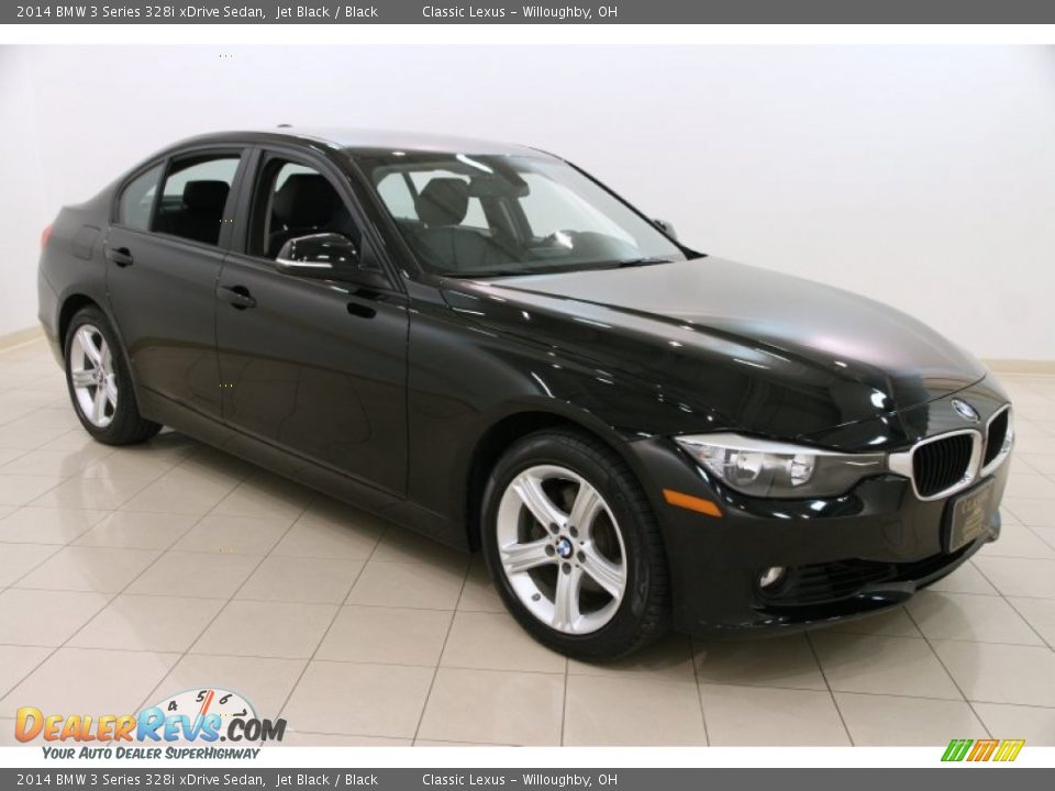 2014 BMW 3 Series 328i xDrive Sedan Jet Black / Black Photo #1
