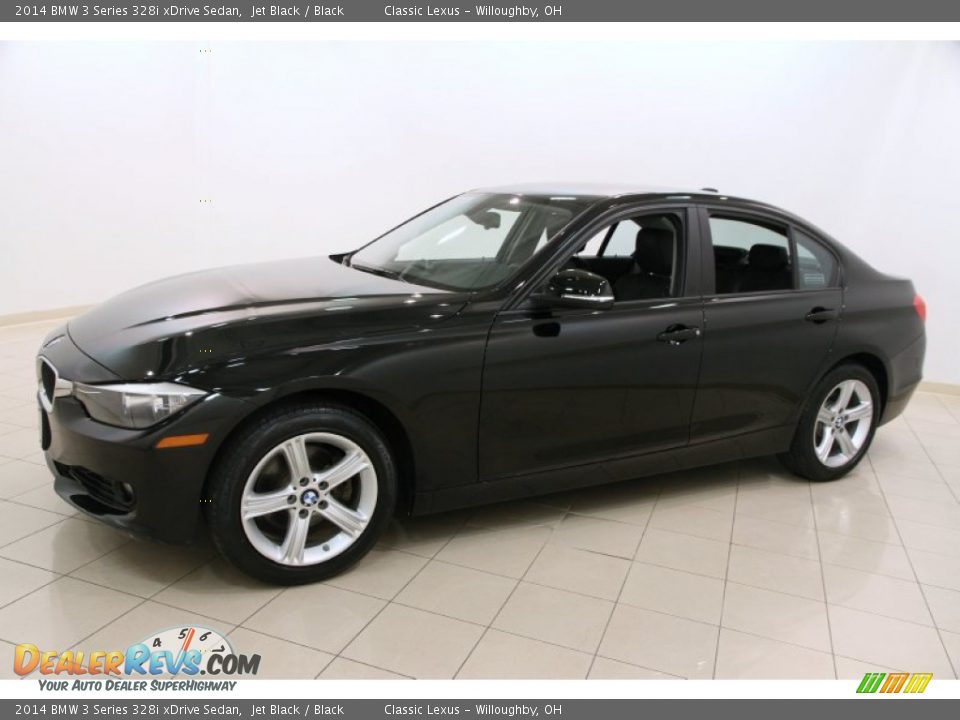 2014 BMW 3 Series 328i xDrive Sedan Jet Black / Black Photo #3