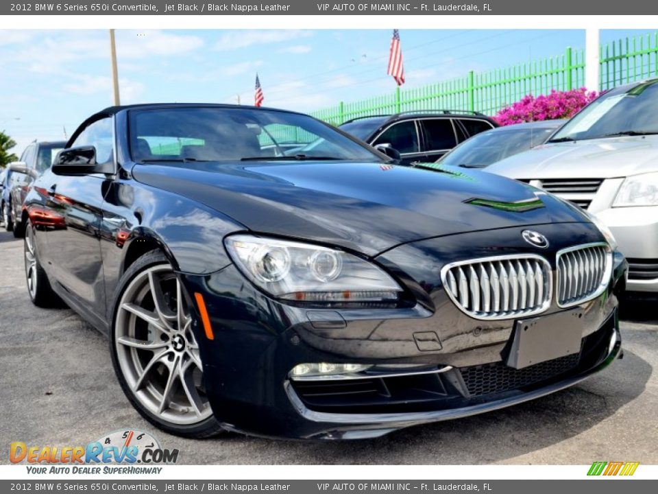 2012 BMW 6 Series 650i Convertible Jet Black / Black Nappa Leather Photo #1