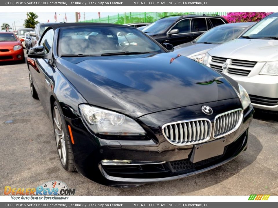 2012 BMW 6 Series 650i Convertible Jet Black / Black Nappa Leather Photo #3