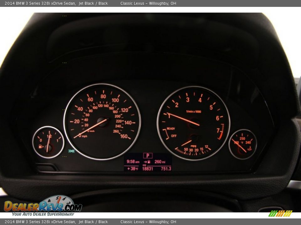 2014 BMW 3 Series 328i xDrive Sedan Jet Black / Black Photo #8