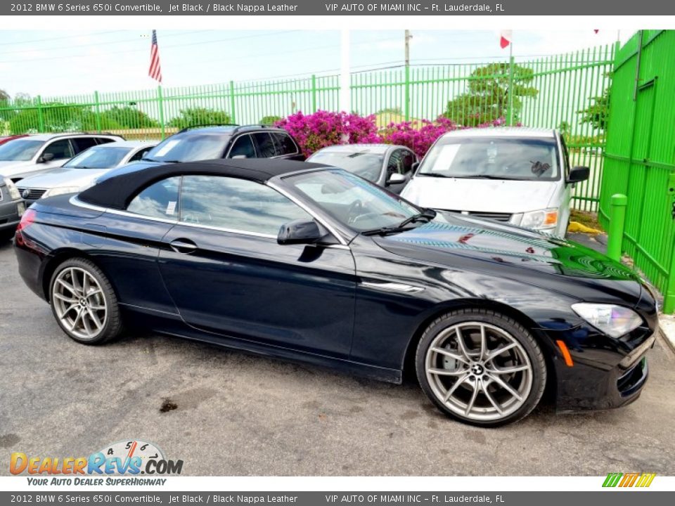 2012 BMW 6 Series 650i Convertible Jet Black / Black Nappa Leather Photo #6