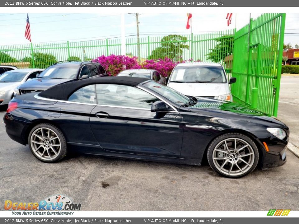 2012 BMW 6 Series 650i Convertible Jet Black / Black Nappa Leather Photo #7