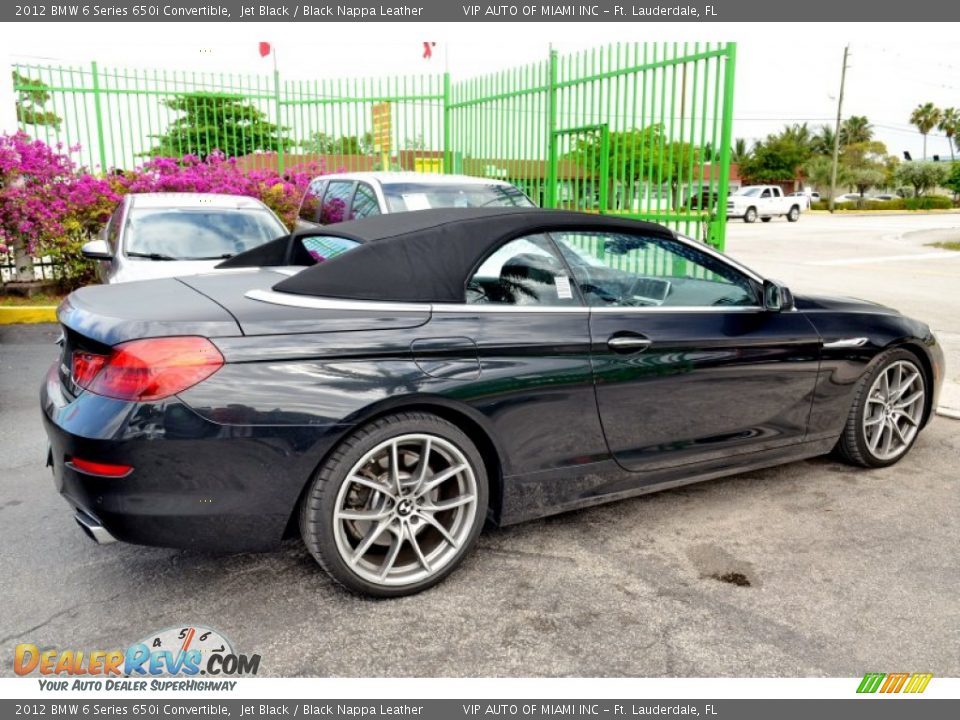 2012 BMW 6 Series 650i Convertible Jet Black / Black Nappa Leather Photo #9