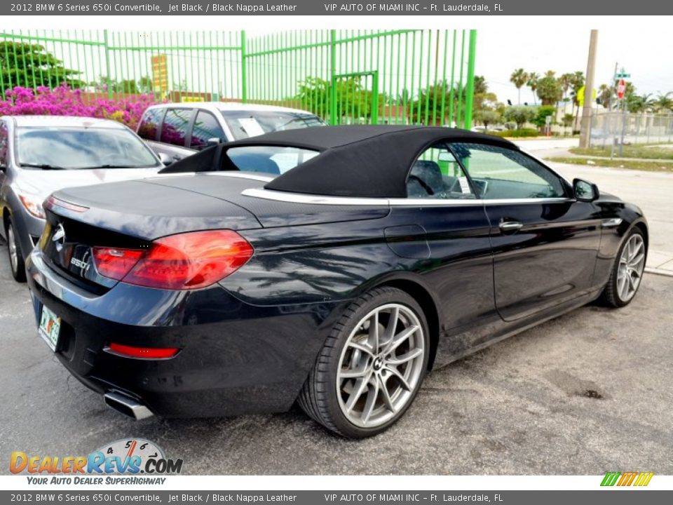 2012 BMW 6 Series 650i Convertible Jet Black / Black Nappa Leather Photo #10