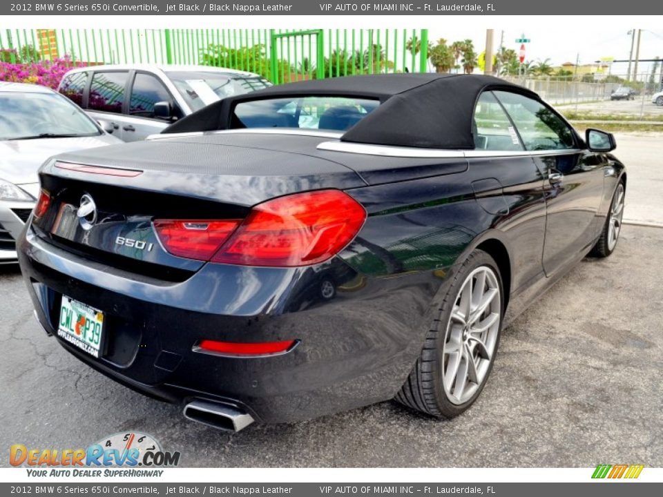 2012 BMW 6 Series 650i Convertible Jet Black / Black Nappa Leather Photo #11