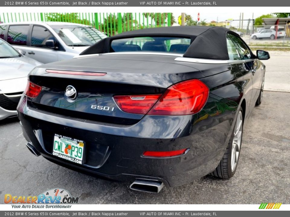 2012 BMW 6 Series 650i Convertible Jet Black / Black Nappa Leather Photo #12