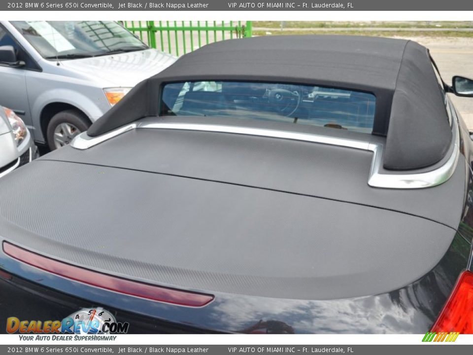 2012 BMW 6 Series 650i Convertible Jet Black / Black Nappa Leather Photo #14